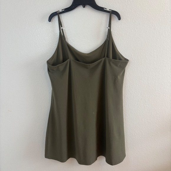 Abercrombie & Fitch Traveler Athletic Mini Dress Size XL Olive Green - Picture 2 of 12